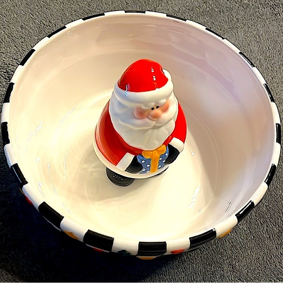 Vintage Santa Claus Ceramic Bowl - Picture 2 of 12